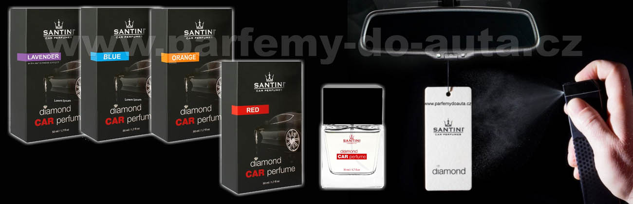 Luxusní vůně do auta Santini Diamond Car Perfume